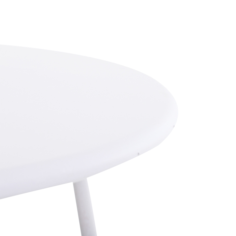 Outsunny® Beistelltisch Couchtisch Wohnzimmertisch Kaffeetisch Metall Grau