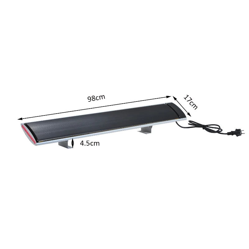 Outsunny® Elektrischer Infrarot Heizstrahler für Innen-/Aussenbereich 1500W
