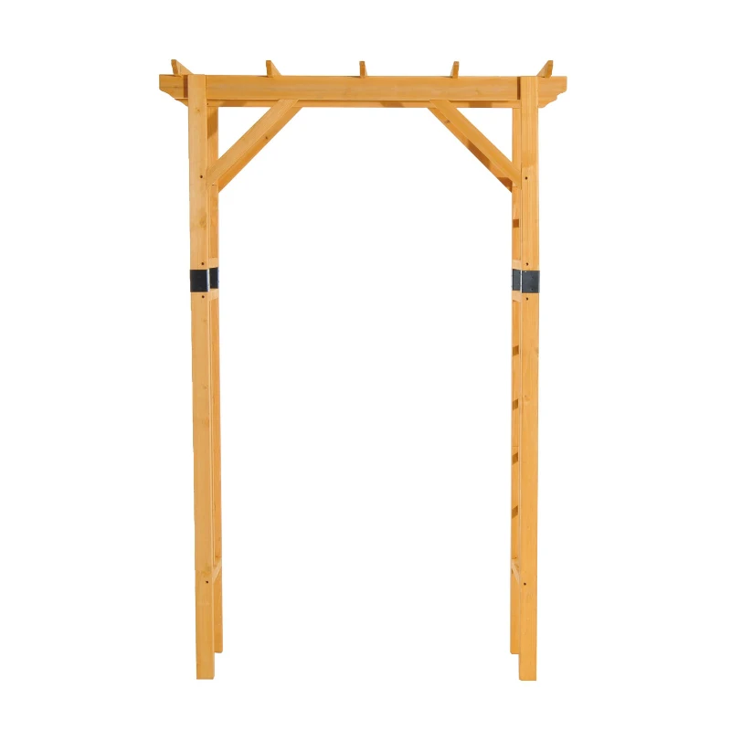 Outsunny Rosenbogen Torbogen Rankgitter Pergola Spalier Tannenholz