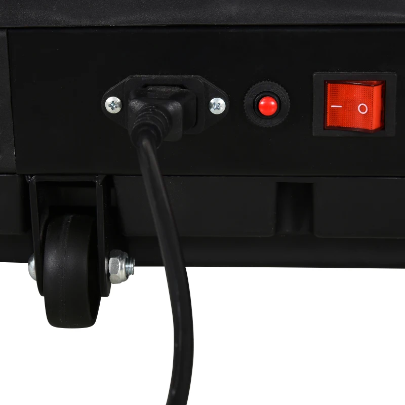 HOMCOM Home Laufband, Fitnessgeräte mit LED Display, Faltbar, Schwarz