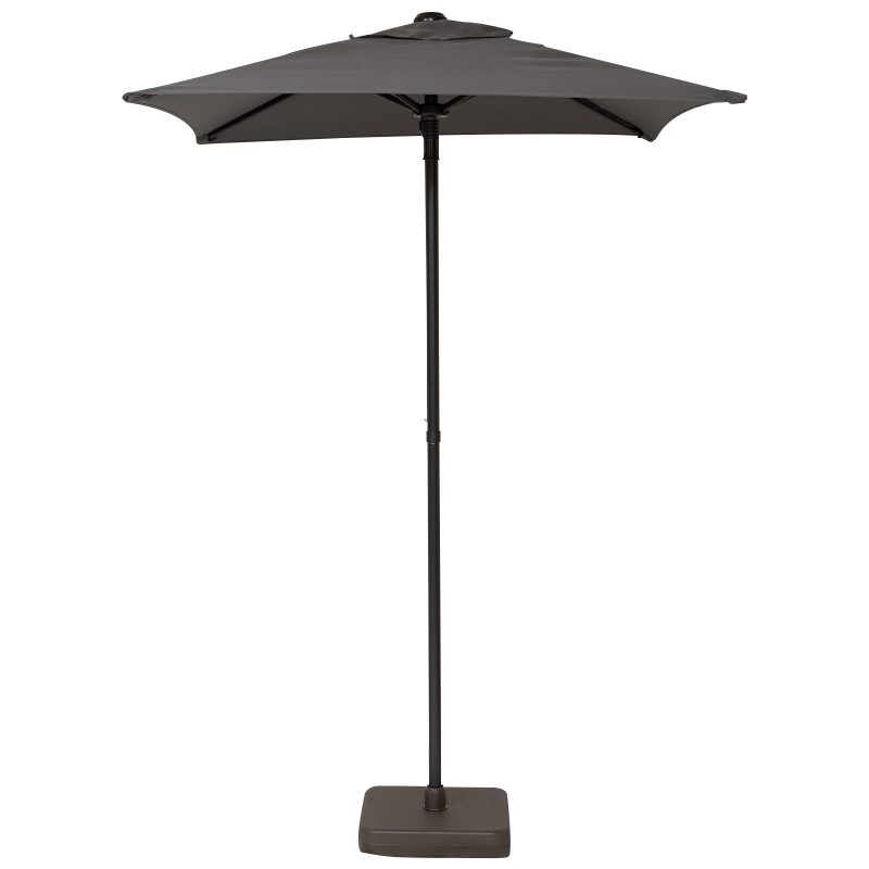 Outsunny® Gartenmöbel Set 7-teilige Sitzgruppe 1 Sonnenschirm, 1 Tisch, 4 Stühle Metall