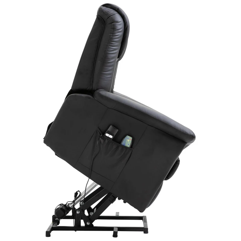 HOMCOM® Massagesessel mit Wärmefunktion | Massagestuhl | Schwarz | 100 x 93 x 105 cm