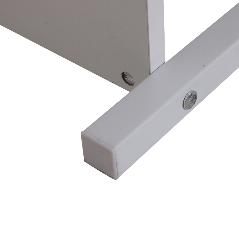 HOMCOM® Standregal Aktenregal Bücherregal Lagerregal Aufbewahrungsregal Weiß 60 x 40 x 96,5 cm