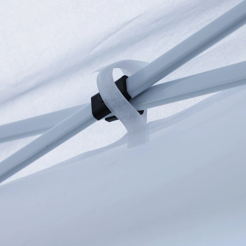 Outsunny® Faltpavillon inkl. 4 Seitenteilen weiß 3x4,5m Faltzelt Partyzelt