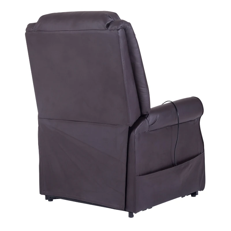 HOMCOM® Massagesessel Aufstehhilfe Wärmefunktion 88 x 83 x 110 cm Braun