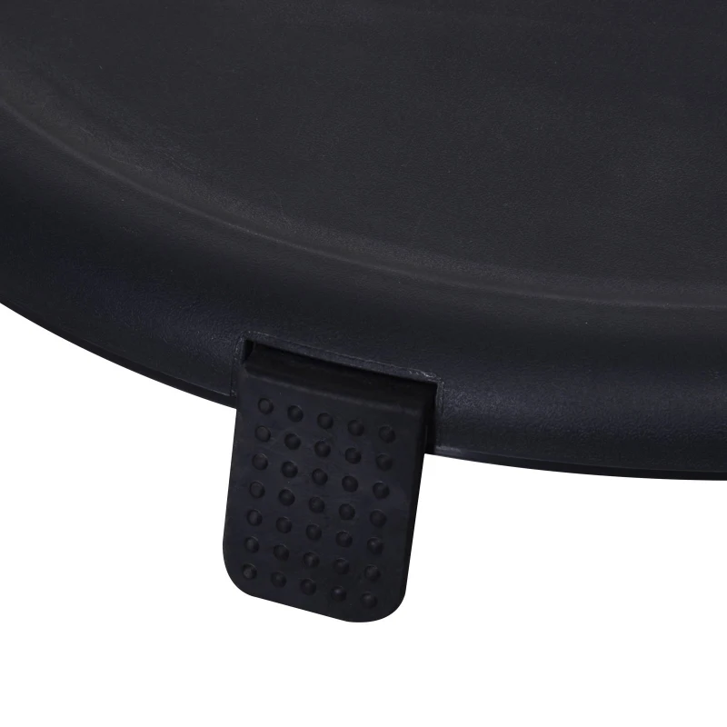 Outsunny® Beistelltisch Eiskübel Einsbehälter mit Deckel 45L Getränkekühler PP Schwarz