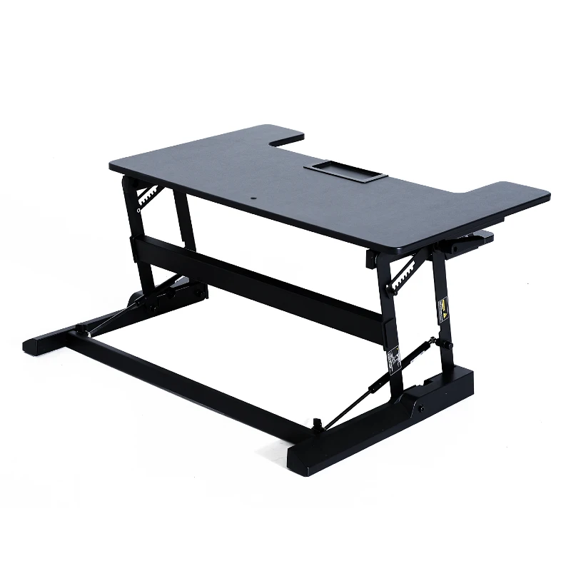 HOMCOM® Aufsatz Schreibtisch schwarz Erhöhung höhenverstellbar