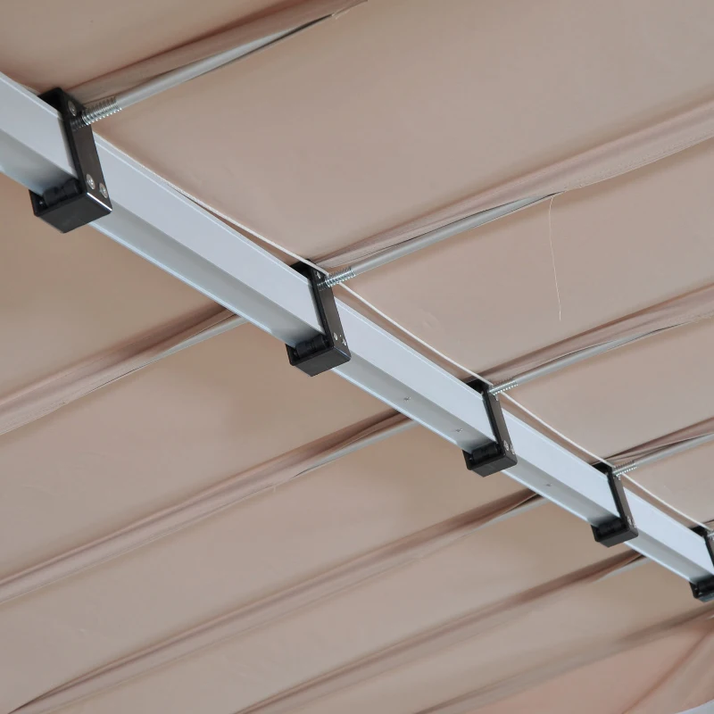 Outsunny® Standmarkise 3,75m x 2.5m Gartenmarkise Alu