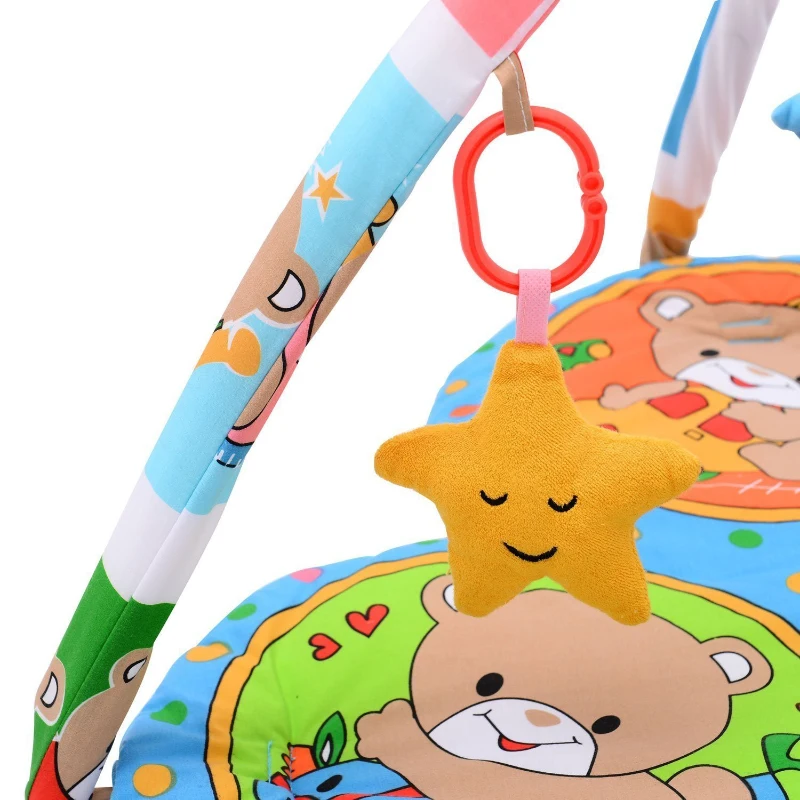 Krabbeldecke Babykrabbledecke Erlebnisdecke mit Spielbogen Krabbelmatte Spielmat Sieben Bärchen