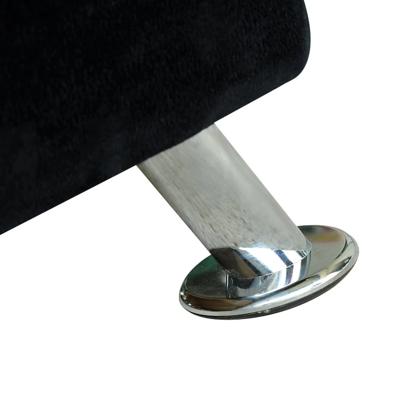 HOMCOM Chaiselongue Sofa Relaxliege Recamiere Chesterfield schwarz