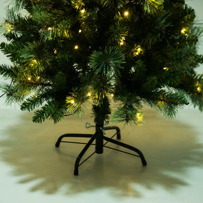 HOMCOM® Künstlicher Weihnachtsbaum | Tannenbaum | Inkl. Metallständer | Ø80 x 120 cm | Grün
