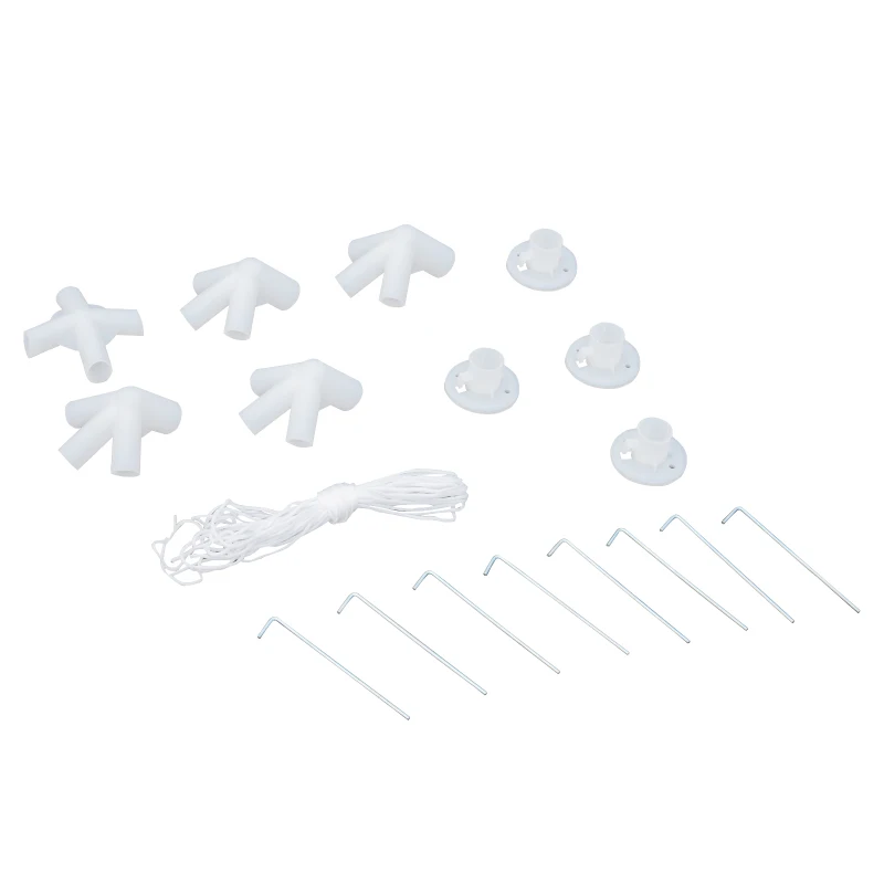 Outsunny® 3x3m Pavillon Partyzelt Bierzelt Gartenzelt Weiß