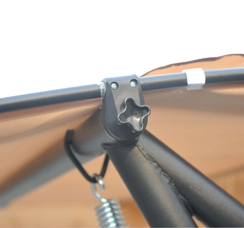 Outsunny Hollywoodschaukel Gartenschaukel mit Sonnendach Liegefunktion Beige