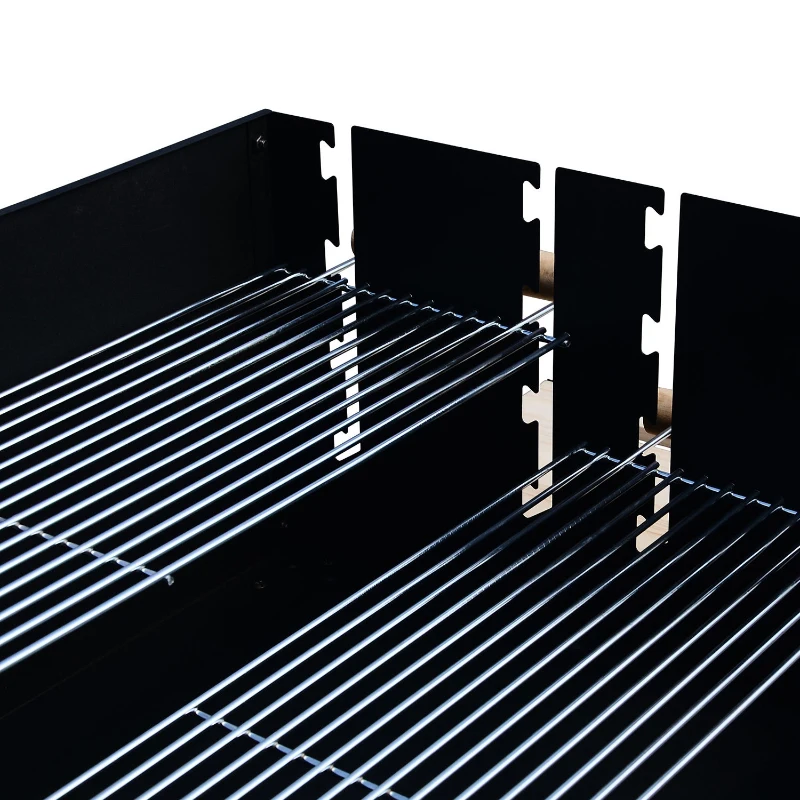 Outsunny® BBQ Grillwagen Holzkohlegrill Partygrill Holzkohle