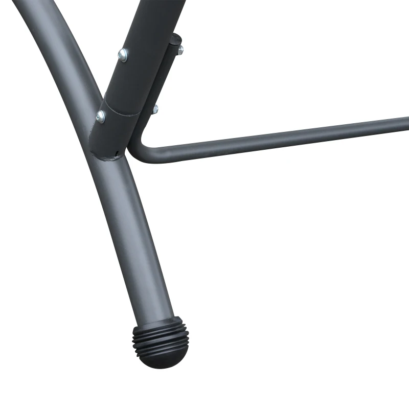 Outsunny® 2-Sitzer Hollywoodschaukel mit Sonnendach Gartenschaukel Metall Braun + Schwarz 195 x 115 x 172 cm