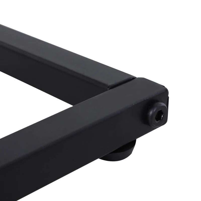 HOMCOM® Beistelltisch in C-Form Kaffeetisch Couchtisch Standtisch Tisch Metall MDF