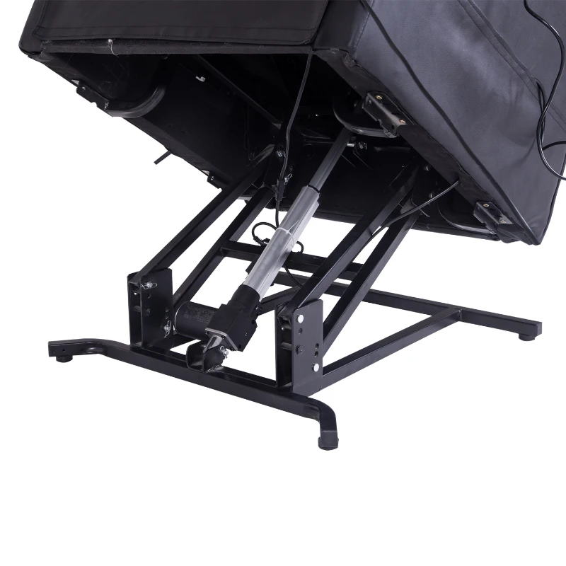 HOMCOM® Massagesessel mit Wärmefunktion  Aufstehsessel für Senior Liegefunktion Schwarz