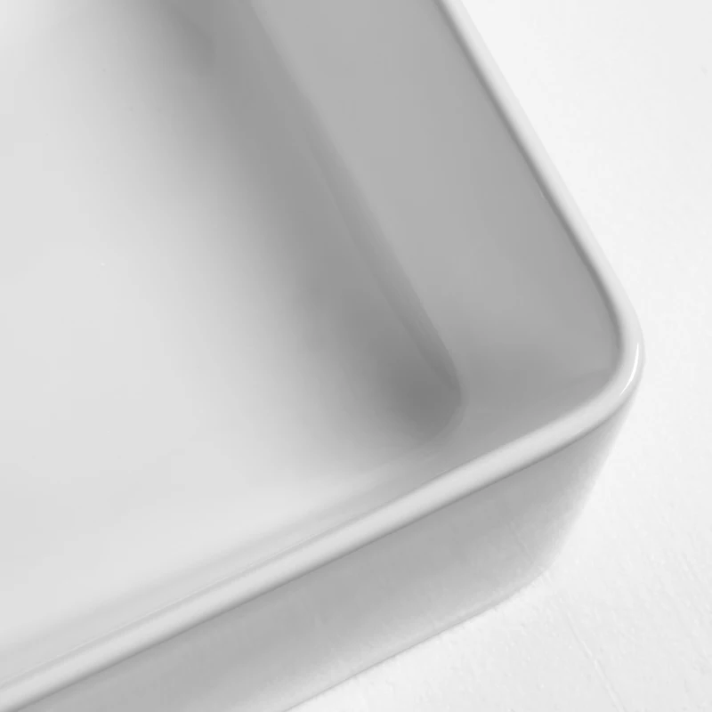 kleankin® Waschbecken Waschschale Waschtisch Aufsatzwaschbecken Keramik 52 x 42 x 15,5 cm