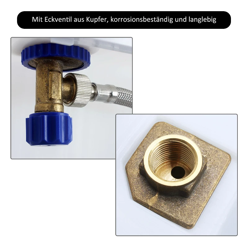 HOMCOM® WC Vorwandelement Spülkasten 102cm Weiß