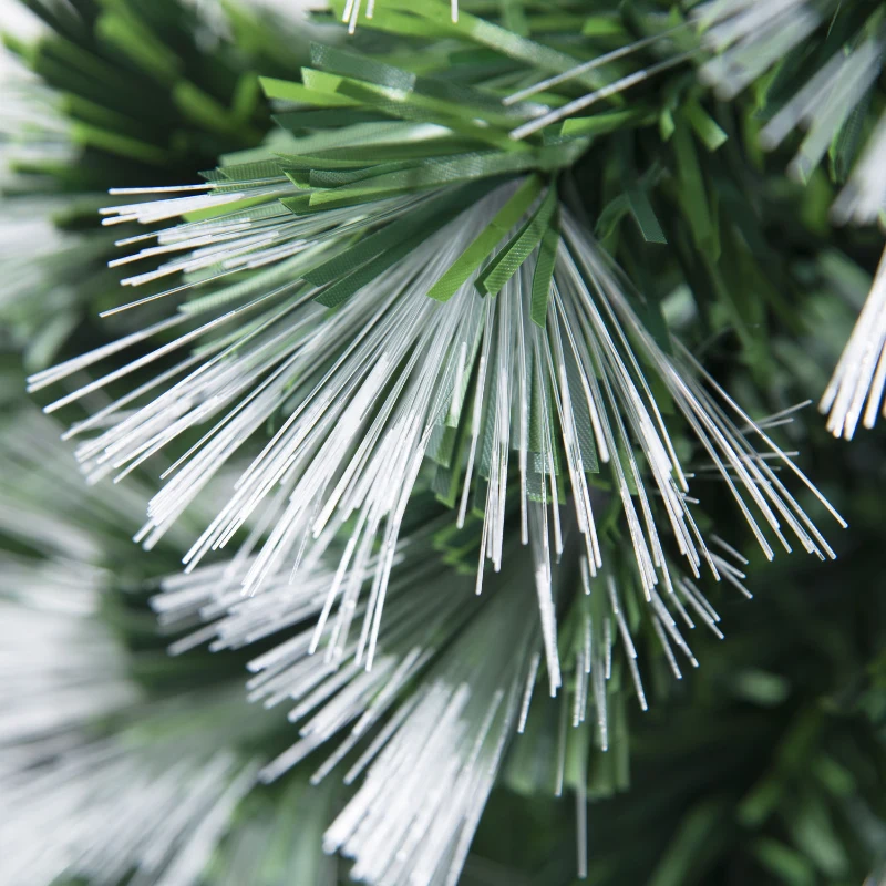 HOMCOM Weihnachtsbaum mit Ständer Glasfaser 7 Farben 150cm