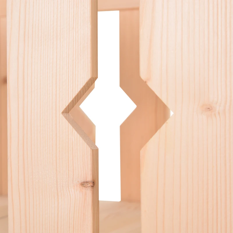 PawHut® Katzenbett 2 Ebenen Haustierbett Welpenbett Katzenhaus mit Treppe Tannenholz