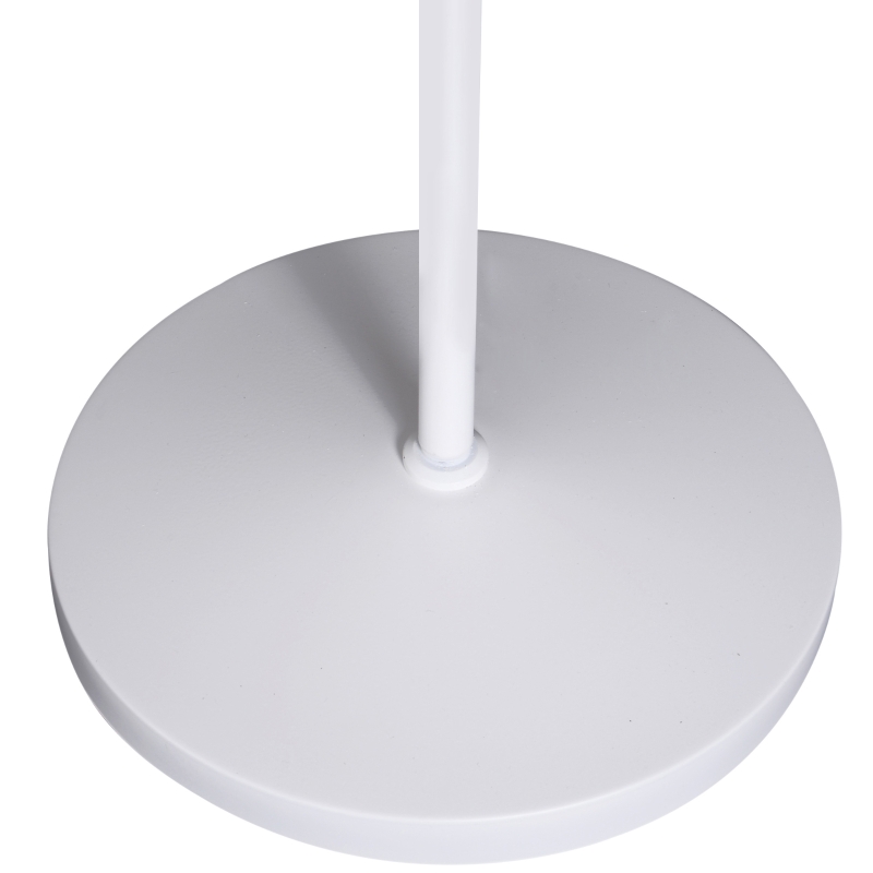 HOMCOM® Stehlampe verstellbar Standleuchte Stehleuchte 40W Metall + Holz weiß 54 x 30 x 155 cm