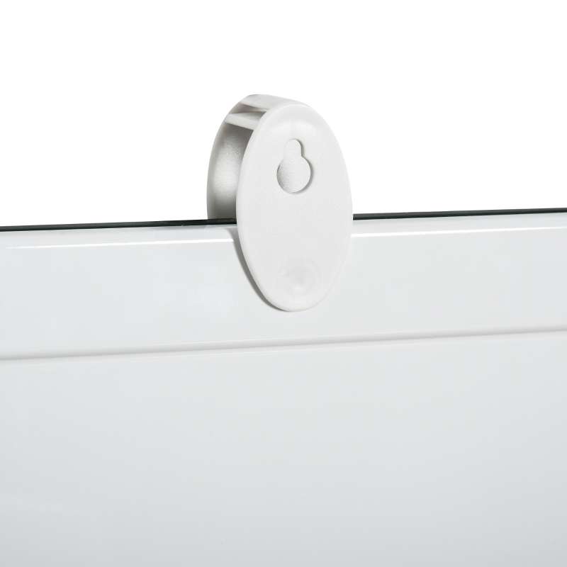 Dubbelzijdig whiteboard & krijtbord met pennenbakje memobord wit + groen