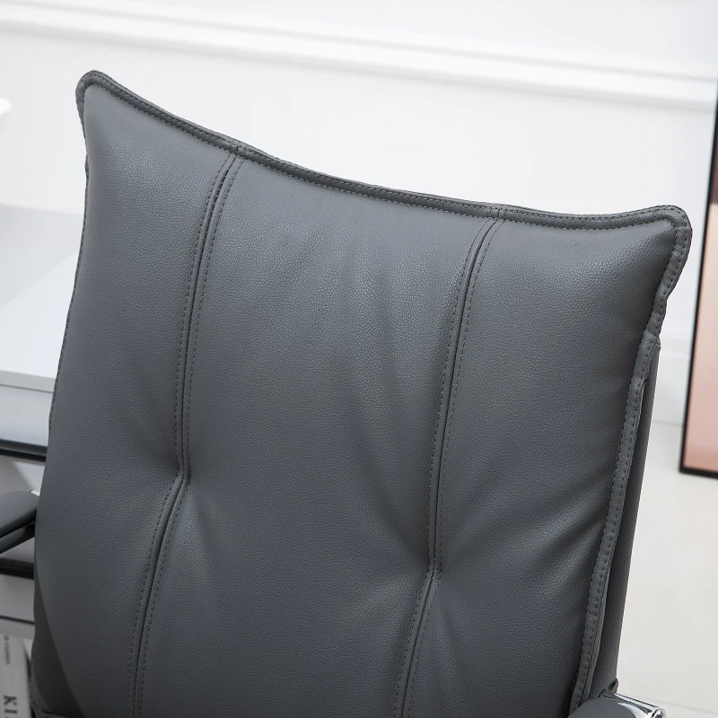 Vinsetto® Bürostuhl Drehstuhl höhenverstellbar rollbar ergonomisch PU grau 64 x 57 x (91–101) cm