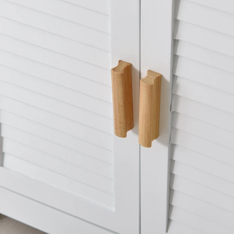 kleankin® Badezimmerschrank Multifunktionsschrank mit 1 Schublade 1 Türschrank Weiß