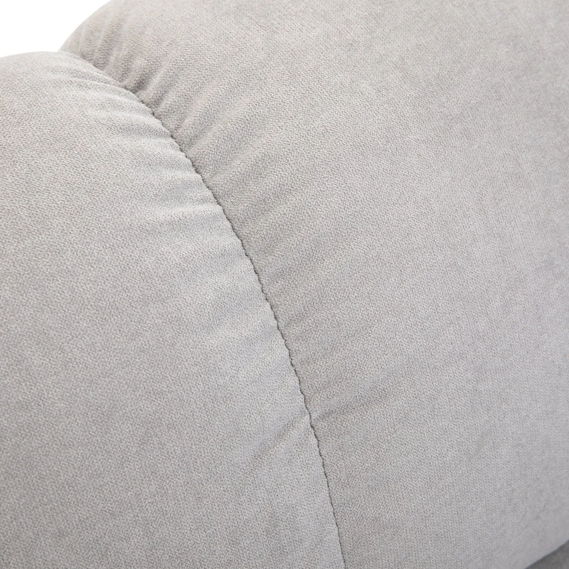 HOMCOM® Massagesessel mit Wärmefunktion Relaxsessel Fernbedienung USB Kurzplüsch Grau