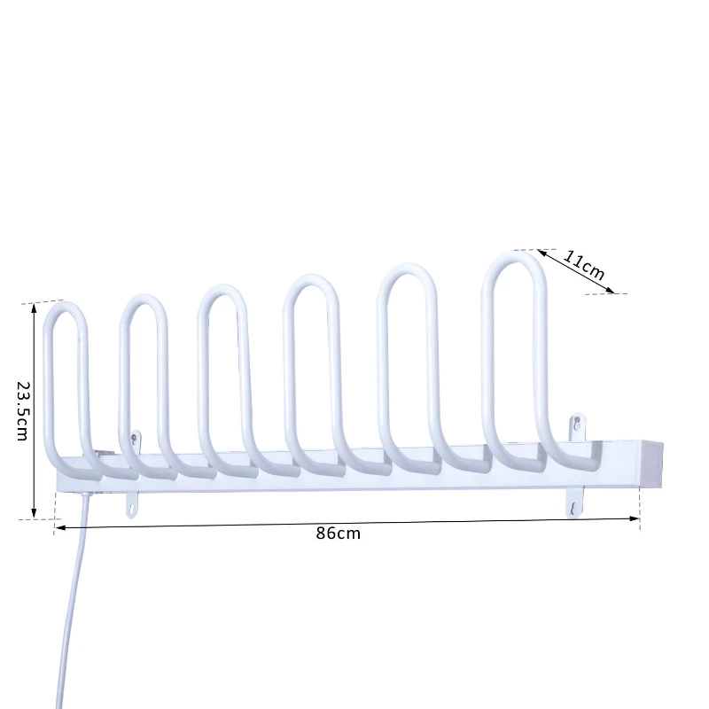 HOMCOM® Elektrischer Schuhtrockner Schuhwärmer für 3 Paar Schuhe