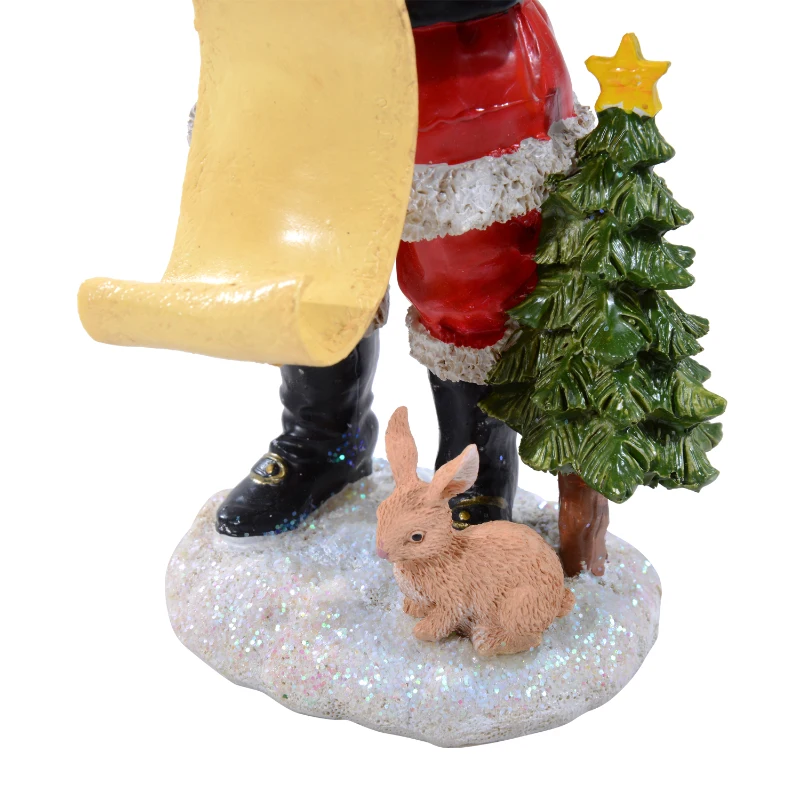 Outsunny Weihnachtsmann Nikolaus Figur Santa Weihnachtsdeko