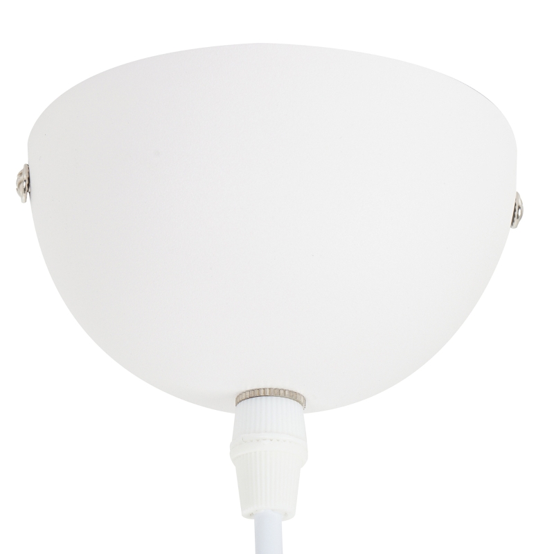 HOMCOM® Vintage Hängelampe | Deckenlampe | 40 W | Metall | ∅37 x 14,5 cm | Weiß