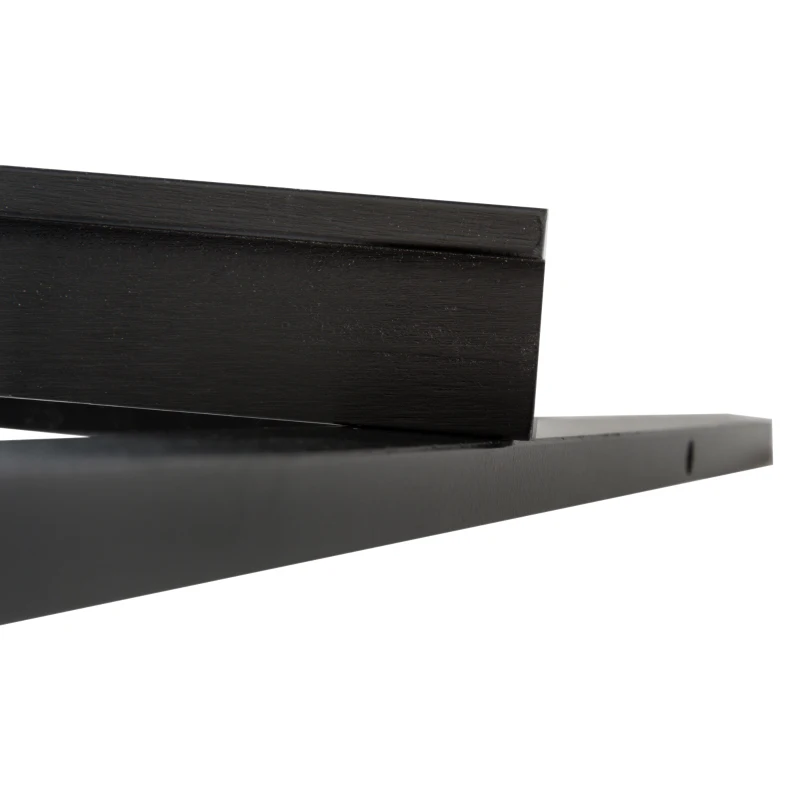 HOMCOM® Staffelei Atelierstaffelei 90° einstellbar Buche Schwarz