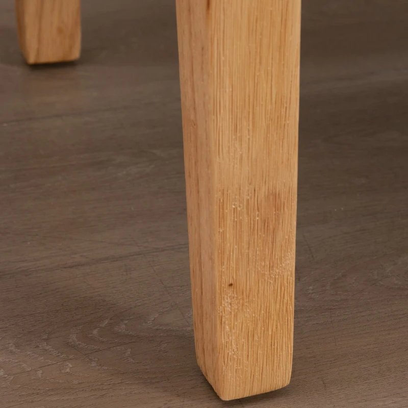 HOMCOM® Polsterbank Schuhbank Sitzbank Fußschemel Gepolstert Schaumstoff Gummiholz