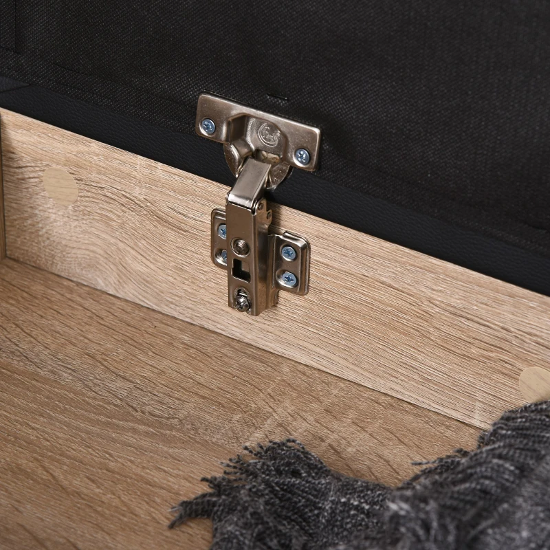 HOMCOM® Schuhbank Sitzbank Sitztruhe Eingangsbereich Diele PU Natur