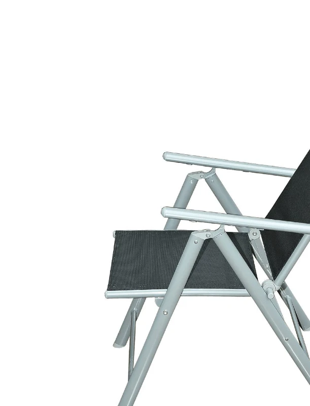 Outsunny® Alu Gartenmöbel Sitzgruppe Glastisch Klappstuhl, 11 tlg.