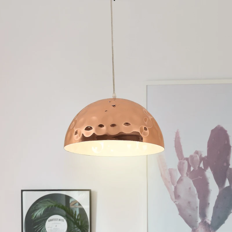 HOMCOM® Pendelleuchte Hängelampe Ф35cm für E27 Kupfer Metall