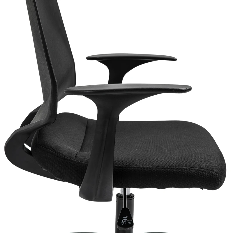 Vinsetto® Drehstuhl Bürostuhl Schreibtischstuhl rollbar höhenverstellbar ergonomisch gepolstert Schwarz 62 x 55 x (92–101) cm