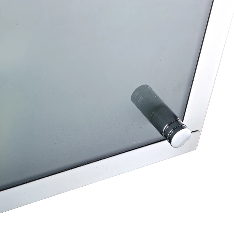 HOMCOM® Hängeschrank Badschrank 3 Fächer Edelstahl 25x80cm