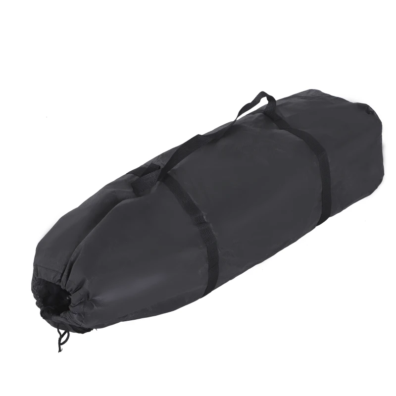 HOMCOM® Babybett Kinderreisebett klappbar Klappbett mit Matratze + Rollen Tragetasche Schwarz 120 x 60 x 75 cm