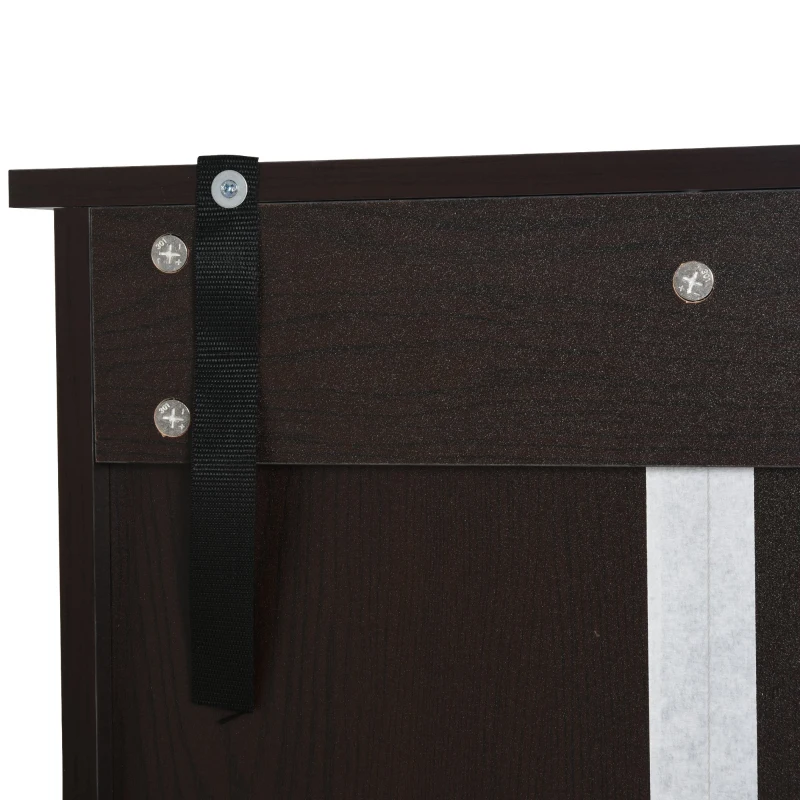 HOMCOM® Schrank Kommode Küchenschrank Würfelregal mit 6 getrennte Gitter Kaffeefarbe