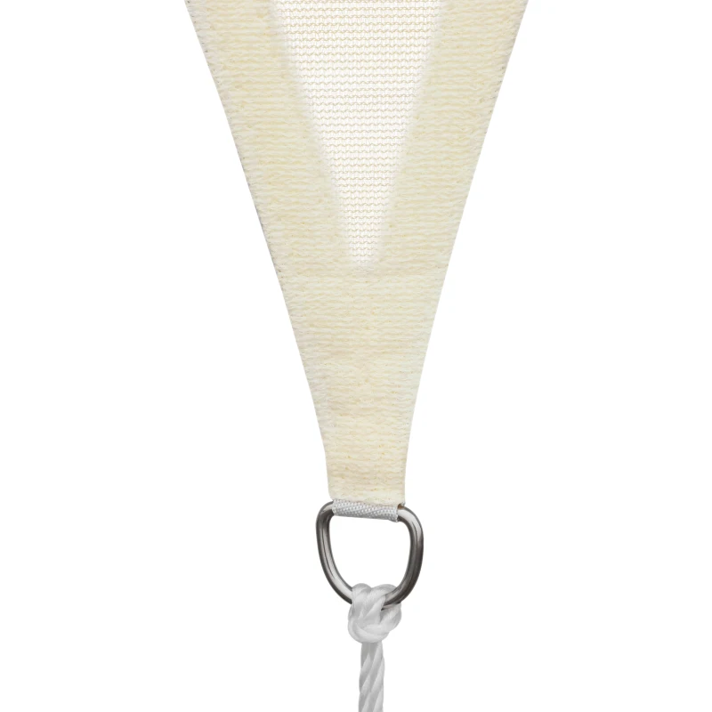 Outsunny® Sonnensegel (cream) Dreieck 3x3x3 m HDPE - atmungsaktiv