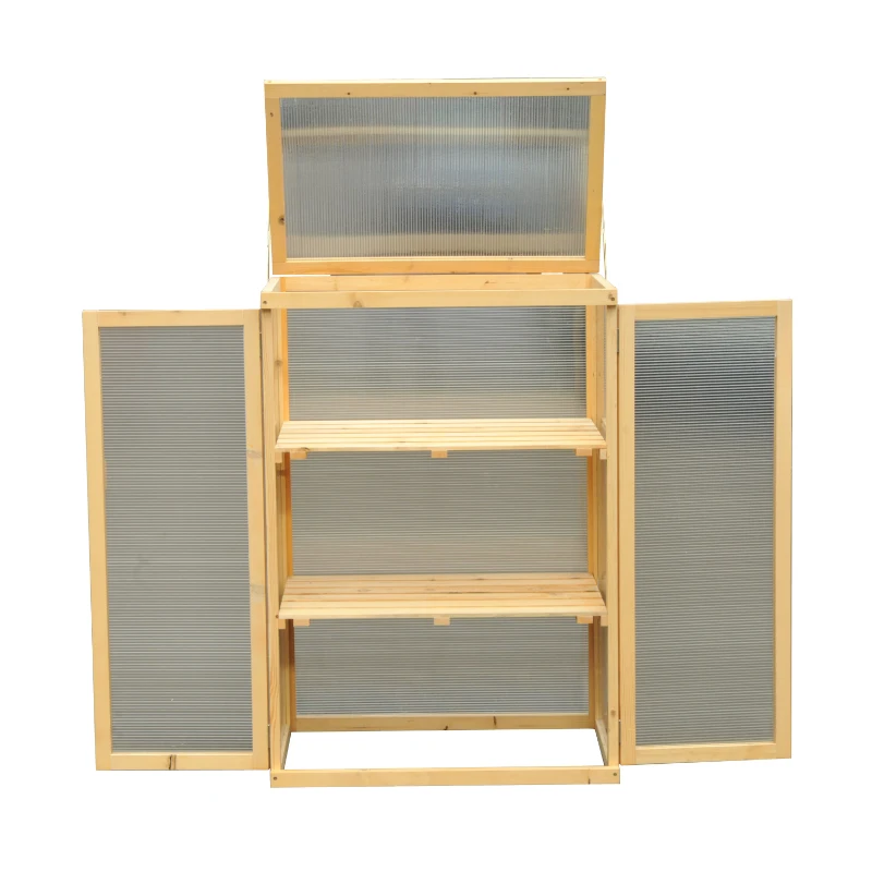 Outsunny® Pflanzschrank Frühbeetkasten Holz L