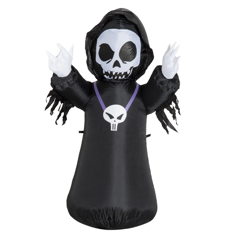 HOMCOM® Halloween Aufblasbares Spukgespenst Luftfigur Deko 120 cm