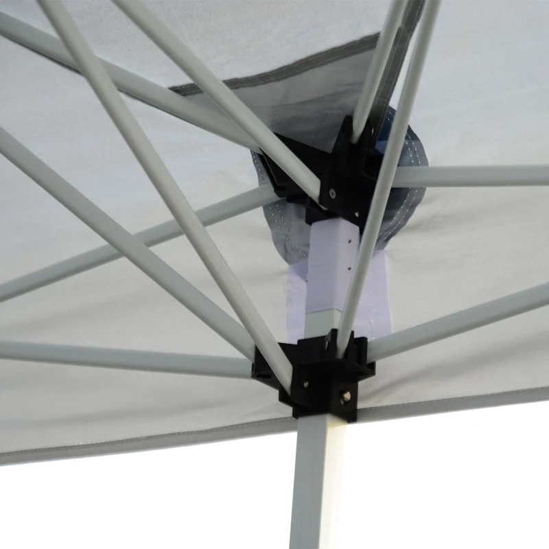 Outsunny® Faltpavillon Wasserabweisend mit Transporttasche 6 x 3 x 2,5 m Weiß Schwarz