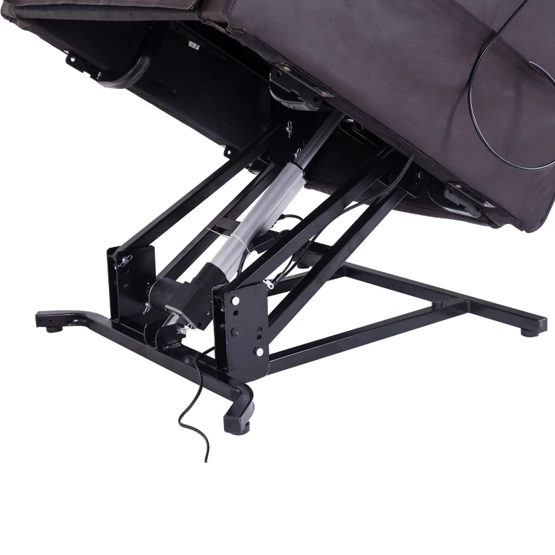 HOMCOM® Massagesessel Aufstehhilfe Wärmefunktion 88 x 83 x 110 cm Braun