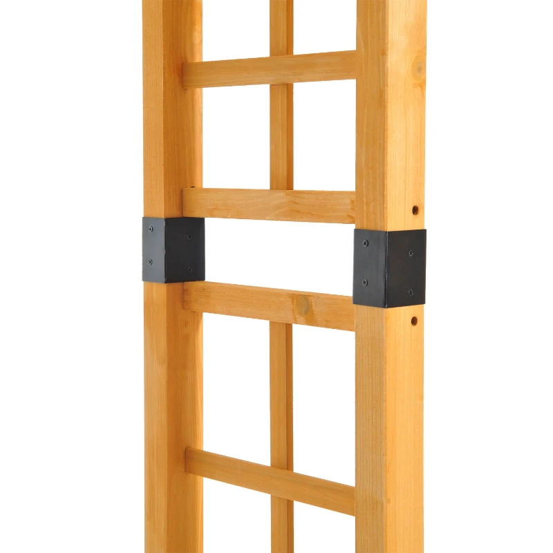 Outsunny Rosenbogen Torbogen Rankgitter Pergola Spalier Tannenholz