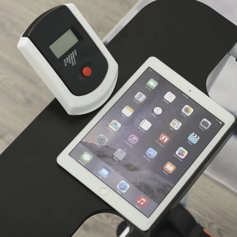 HOMCOM® Laufband LCD-Display mechanische Laufmaschine Klappbar 3 Neigungswinkel Stahl