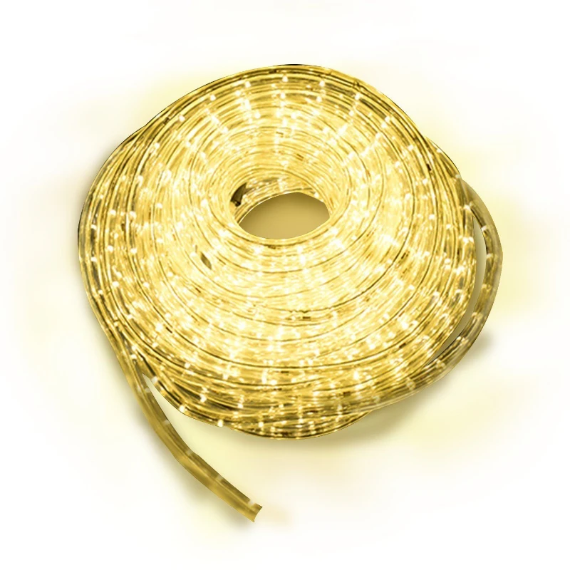 HOMCOM 5m LED Lichtschlauch Lichterkette Deko inkl. Stecker warmweiß IP65